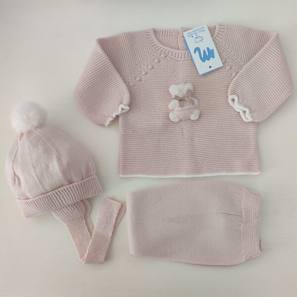 Conjunto tres piezas color nude